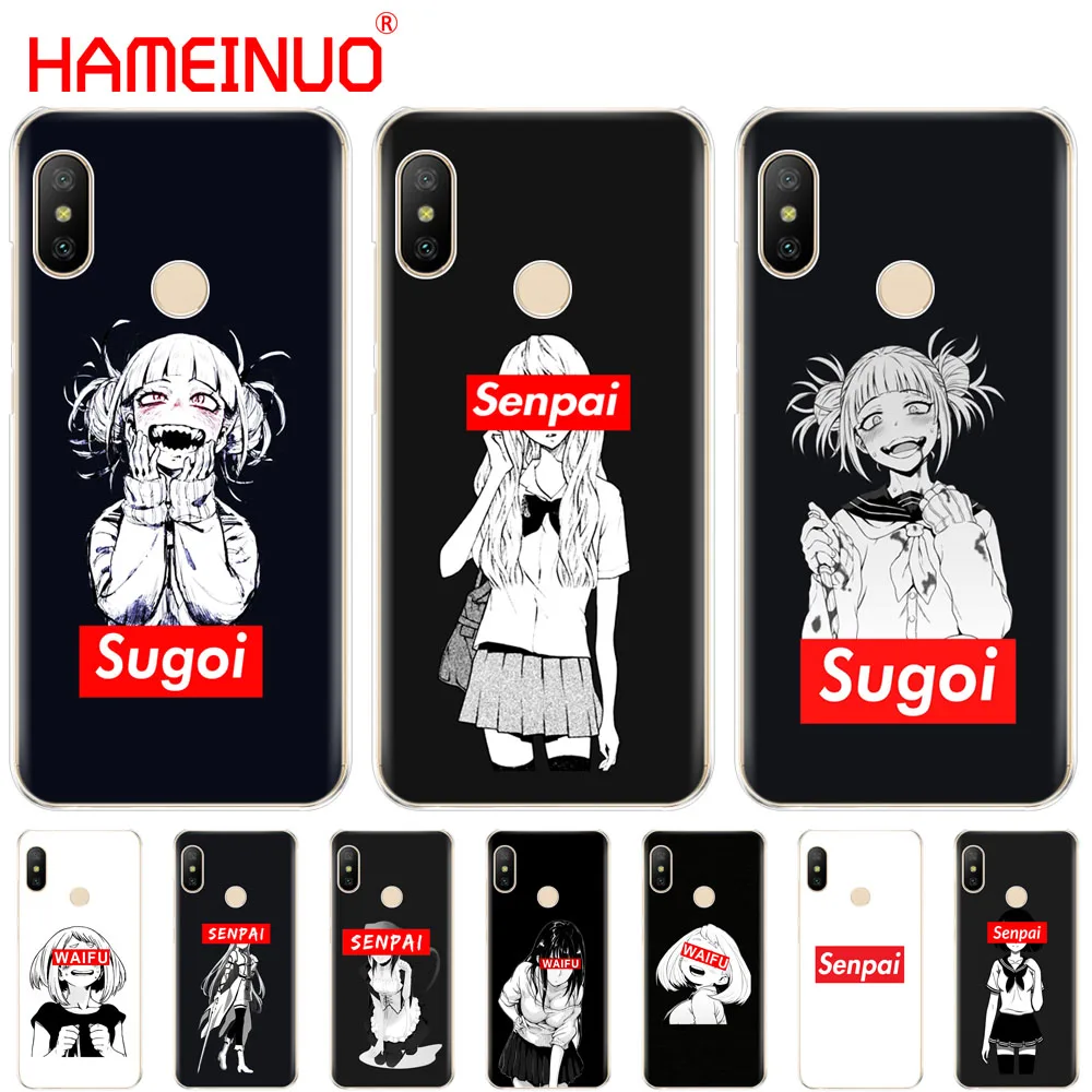 HAMEINUO Sugoi Senpai аниме waifu чехол для Xiaomi Mi 8 se A2 lite redmi 6 6a pro note PRO pocophone F1 s2 | Мобильные