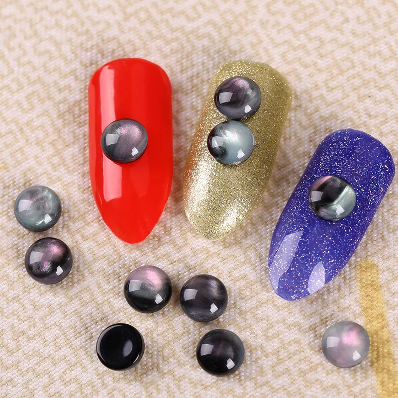 20 шт./лот, дизайн ногтей, загадочные цвета, камни, капли воды, круглые, овальные, 3 дизайна для ногтей, 3D украшения, принадлежности для ногтей, PJ654-PJ656
