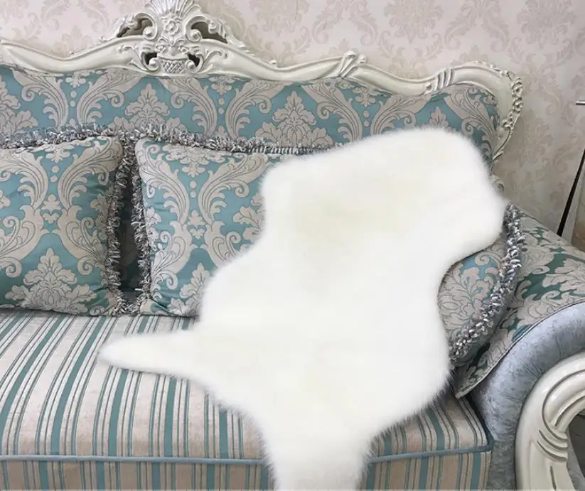 Ковер с длинным ворсом из искусственной овчины для гостиной, спальни, ковриков, кожи, меха, простые пушистые коврики, моющийся искусственный коврик для спальни