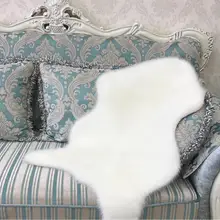 Ковер с длинным ворсом из искусственной овчины для гостиной, спальни, ковриков, кожи, меха, простые пушистые коврики, моющийся искусственный коврик для спальни