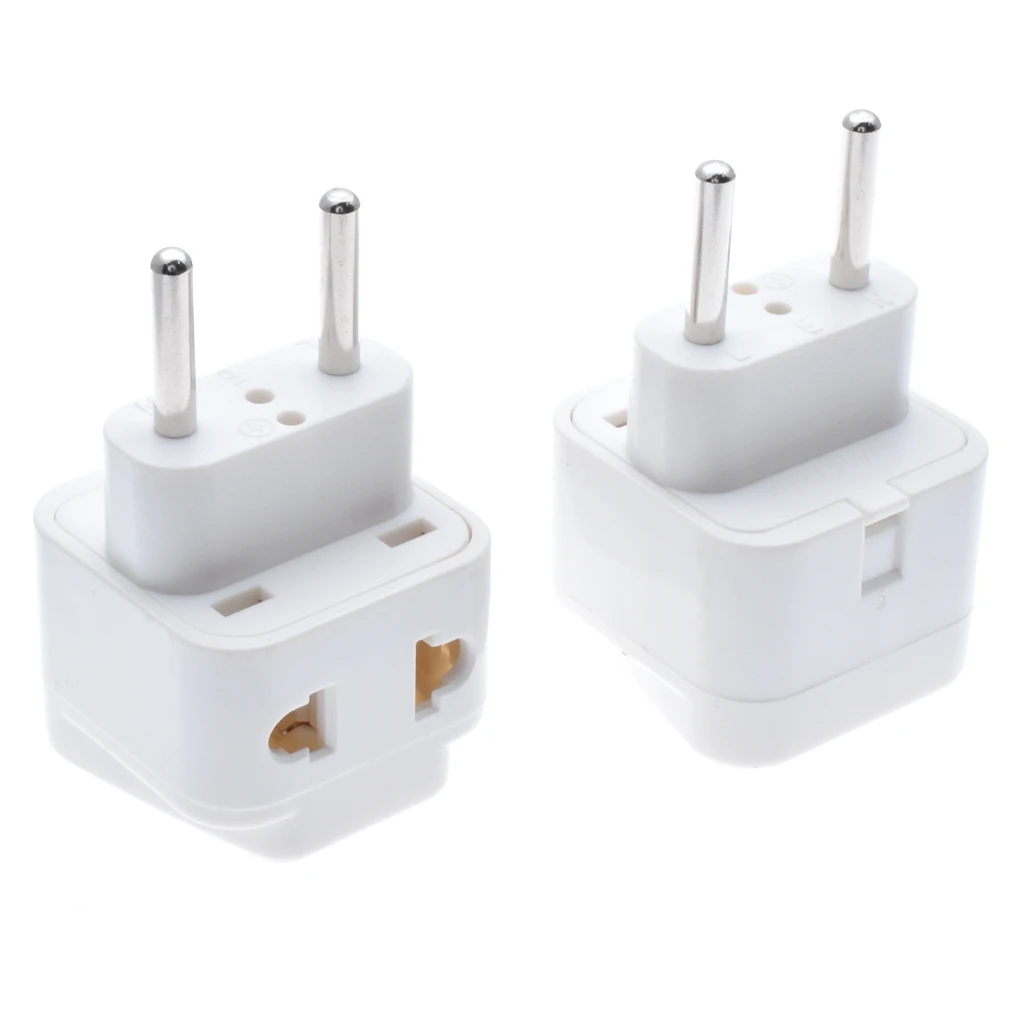 1 шт. Универсальный переходник с на 2 разъемов 3 контакта 4 0 мм|au to eu|au eu plugau adapter |