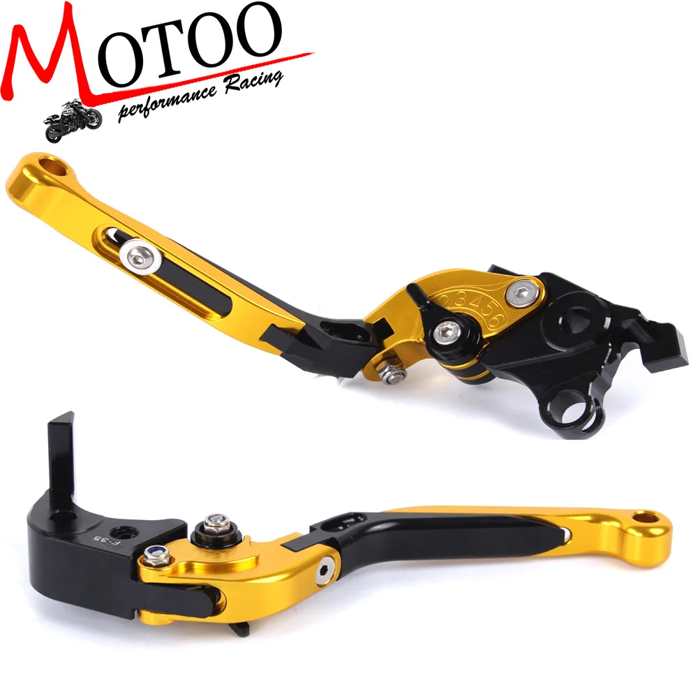

Motoo - F-35 S-14 Adjustable CNC 3D Extendable Folding Brake Clutch Levers For SUZUKI GSXR1000 2007-2008