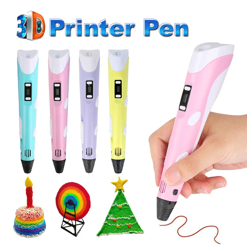 Centechia New Magic 3d printer pen Drawing 3D Pen With 3Color ABS filament 3D Printing 3d