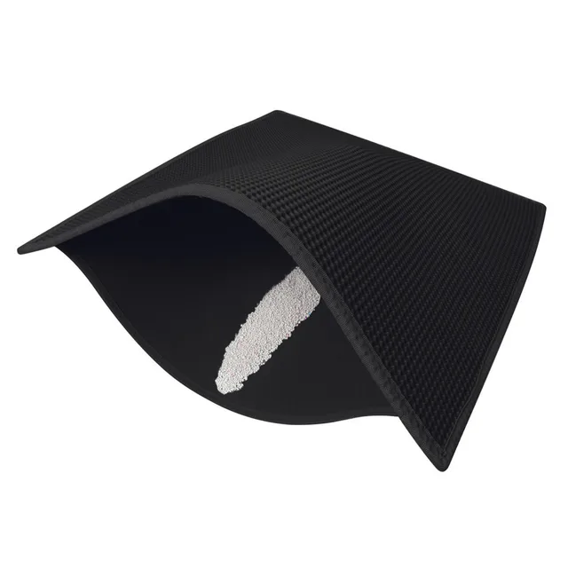 Cat Litter Mat Double-layer Waterproof High Elastic EVA Foldable Pet Cat Mat Scratch-resistant Litter Mat Catcher with Shovel