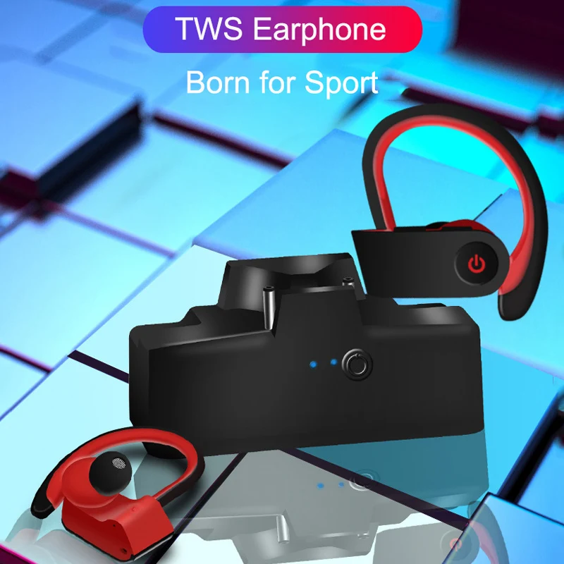 Hadinas TWS наушники 5 0 беспроводная Спортивная Bluetooth гарнитура с крючком стерео