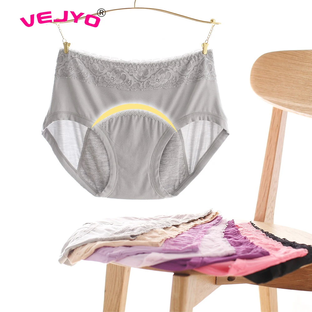 3PCS/lot Fashion Breathable Lace Leak Proof Menstrual Panties Feminine