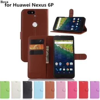 

retro leather Flip Case for Huawei Nexus 6P Protective Cover Money slots Magnetic Buckle Holster for Google Nexus 6P