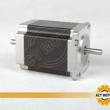 Двойной вал nema 23 шаговый двигатель 1.89n.m(268oz in) 76 мм/3A прямые