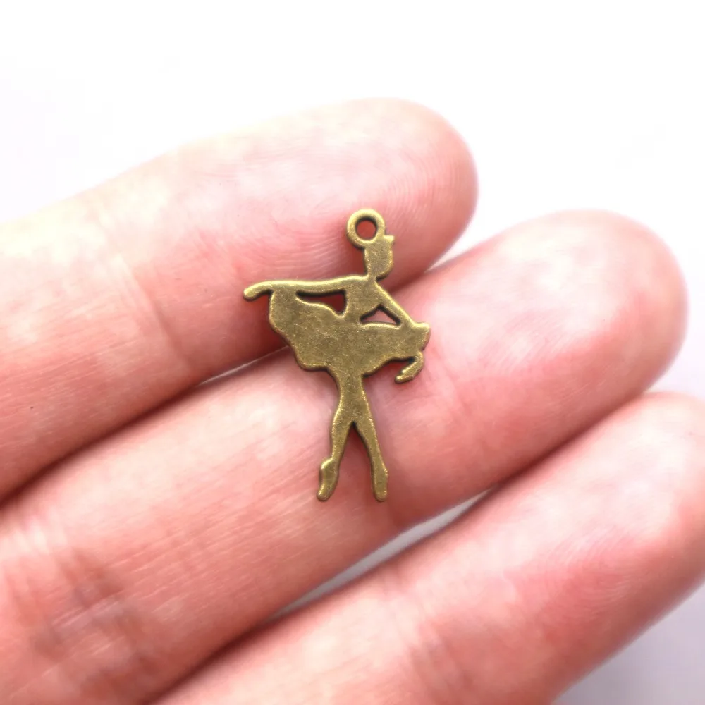 

30pcs Alloy antique bronze Ballet girl Charms Pendants Fit Necklace & Pendant DIY Making