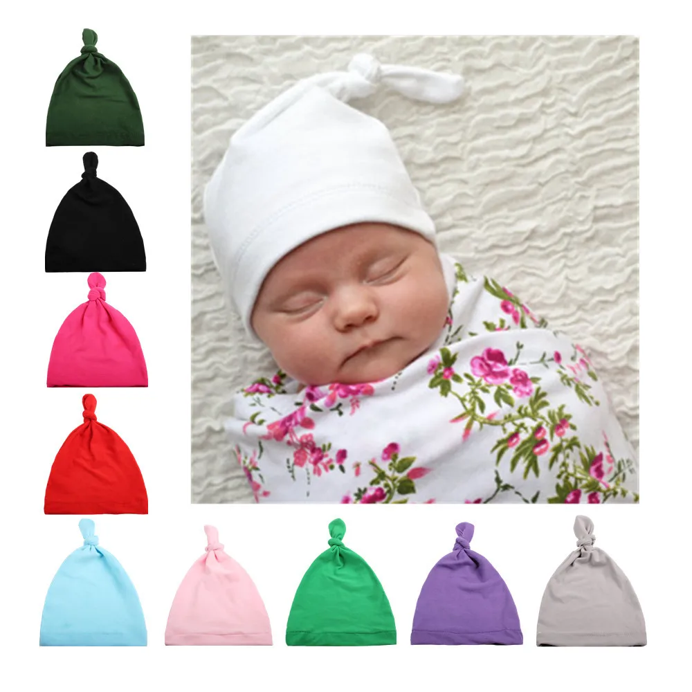 

High Quality Infants Newborn Solid Cute Spring Autumn Warm Beanie Hats New Baby Girls Boys Soft Cotton Elastic Clothing Caps