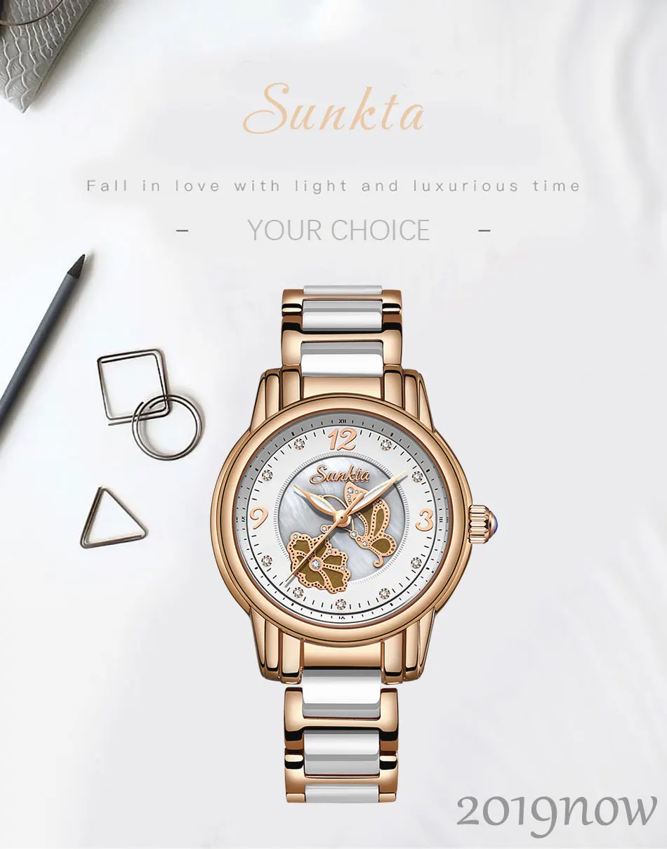 USD Dress Fashion Waterproof Ladies Watches United Brand Girl Relogio Gold Mushi Honno Clock Popular Women Feminino Top States Rose Luxury Casual SUNKTA Dollar 4 USD Dress Fashion Waterproof 4