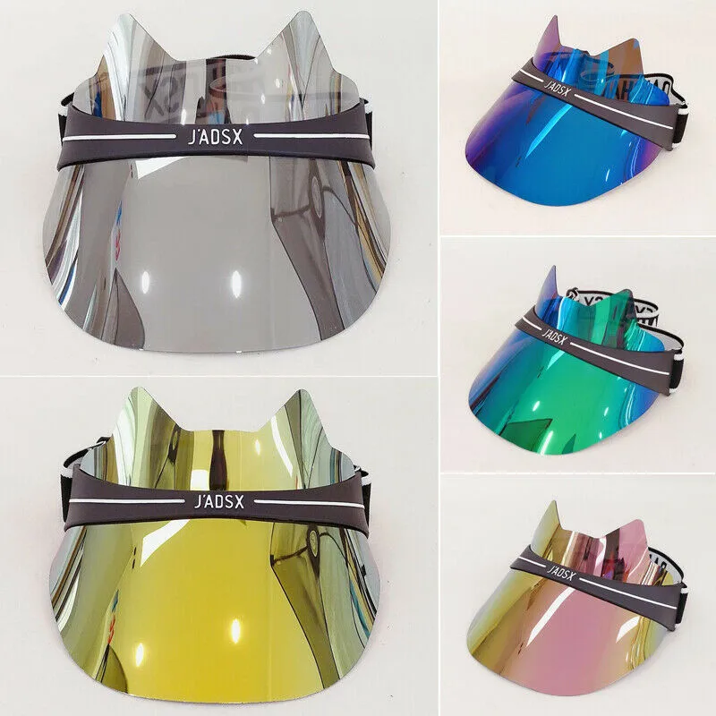 

Adjustable Sun Visor Hat Headband Caps Summer UV Protection Transparent Golf Hiking Tennis Colorful Sun Hat Beach Unisex Cap