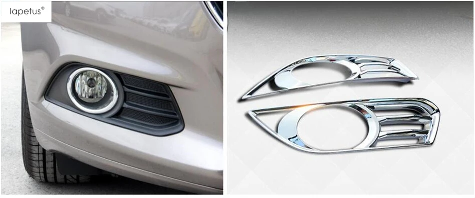 For 2013-2015 Buick Encore Front Bumper Insert Fog Light Ring Bezel Trim 4Pcs