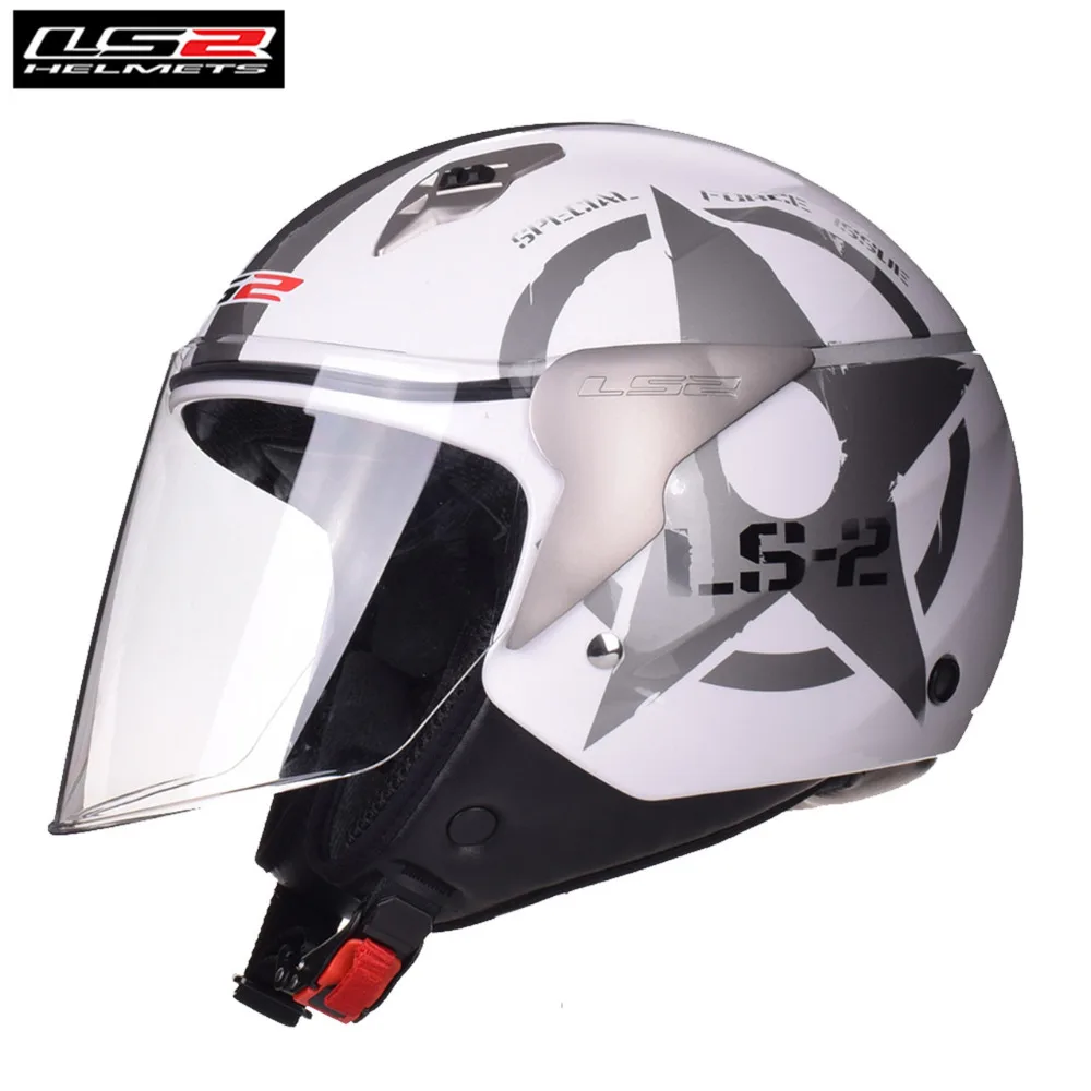 LS2 мотоциклетный шлем 3/4 с открытым лицом Casco Moto Capacetes de Motociclista скутер реактивный шлем мотоциклетный шлем каск