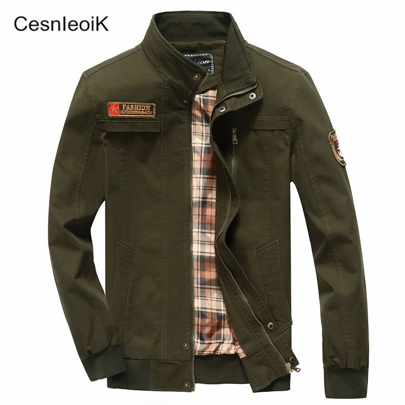 

Euro Size 2017 New Autumn Fashion M Luxury Brand Jacket Mens Casual Stand Collar Cargo Jacket Male Warm Zipper Jackets X857