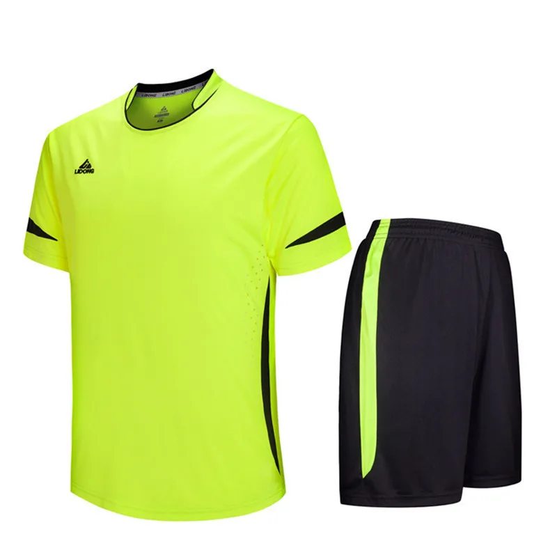 Детские футболки с короткими рукавами для футбола; Спортивный Комплект для мальчиков; комплекты для футбола; форма из джерси; спортивный костюм с дышащим принтом; Cutom - Цвет: 5015T green jerseys