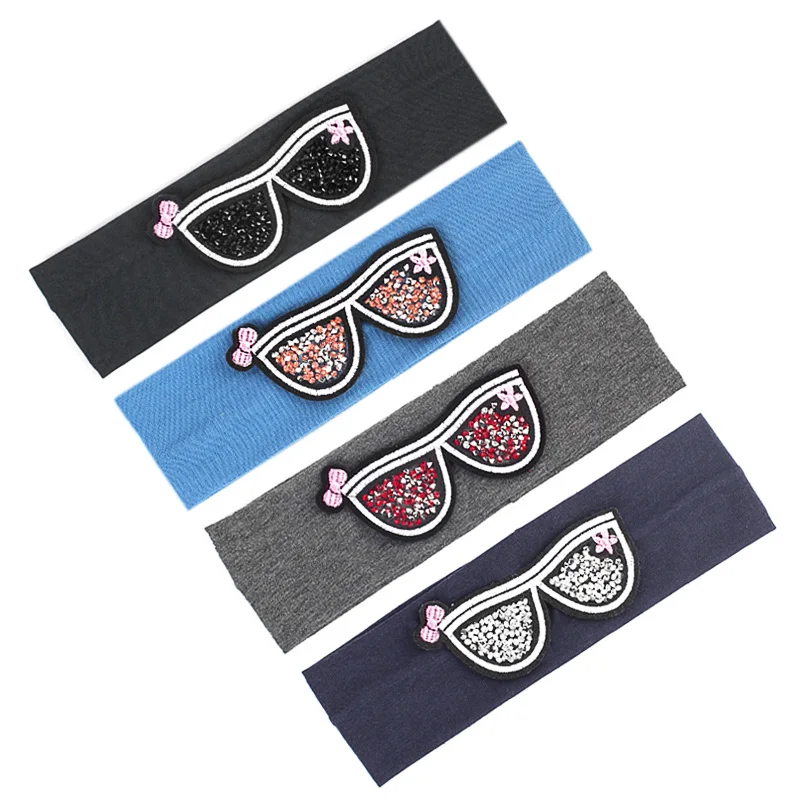 Baby Girls Boys Flat Headbands Hair Accessories Rhinestones Glasses
