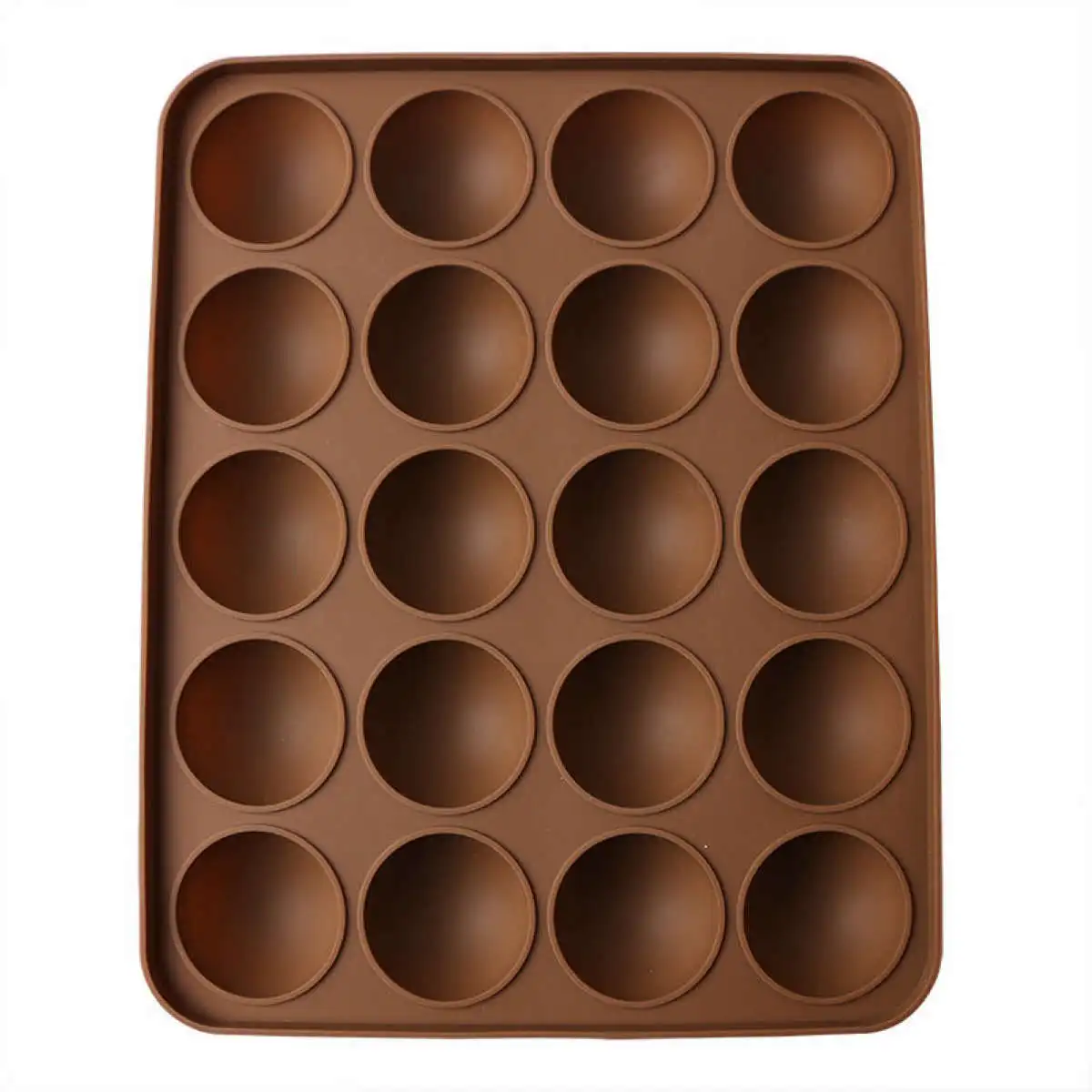 JX-LCLYL Silicone 20-Half Ball Chocolate Mould Fondant Cake Candy Decor Baking Tools