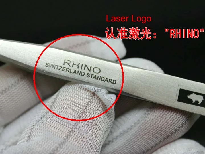 RHINO Brand Repair Tools RH-14 Tweezers Anti-acid High-precision Super Hard Sharp for Repairing Watch Mobile Holding Small items 4