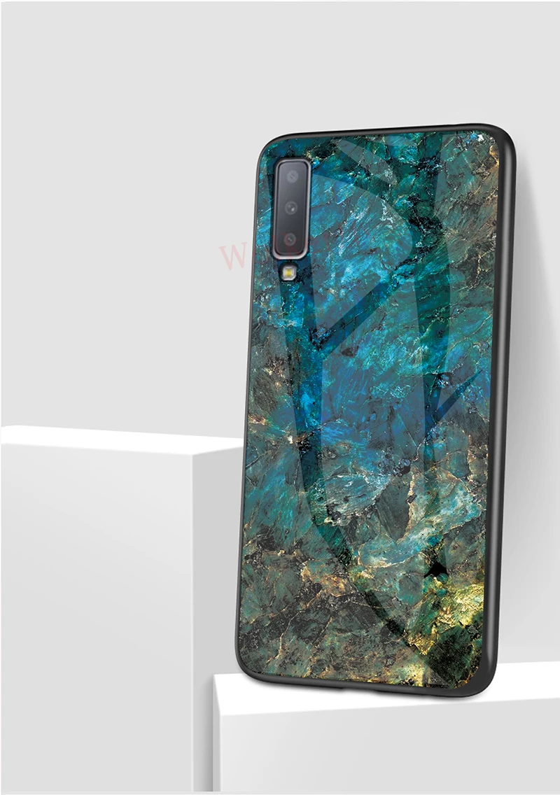 Мрамор Стекло чехол для samsung Galaxy S10E S9 S8 S10 плюс 5G M30 A10 A20 A30 A40 A50 A70 A7 J4 J6Plus Note 9 8 10 Plus чехол