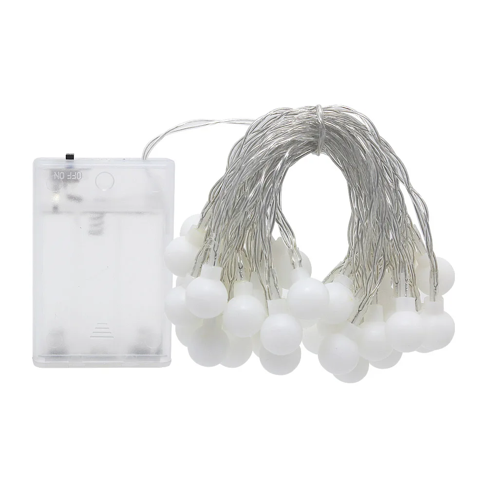 3M-6M-Garland-Xmas-LED-Ball-String-Light-AA-Battery-Operated-10-20-40-LED-Fairy