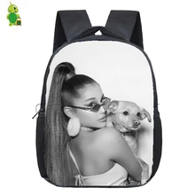 Рюкзак Ariana Grande, школьные сумки для девочек и мальчиков, рюкзак для детей младшего возраста, рюкзак для детского сада, Детские Водонепроницаемые сумки