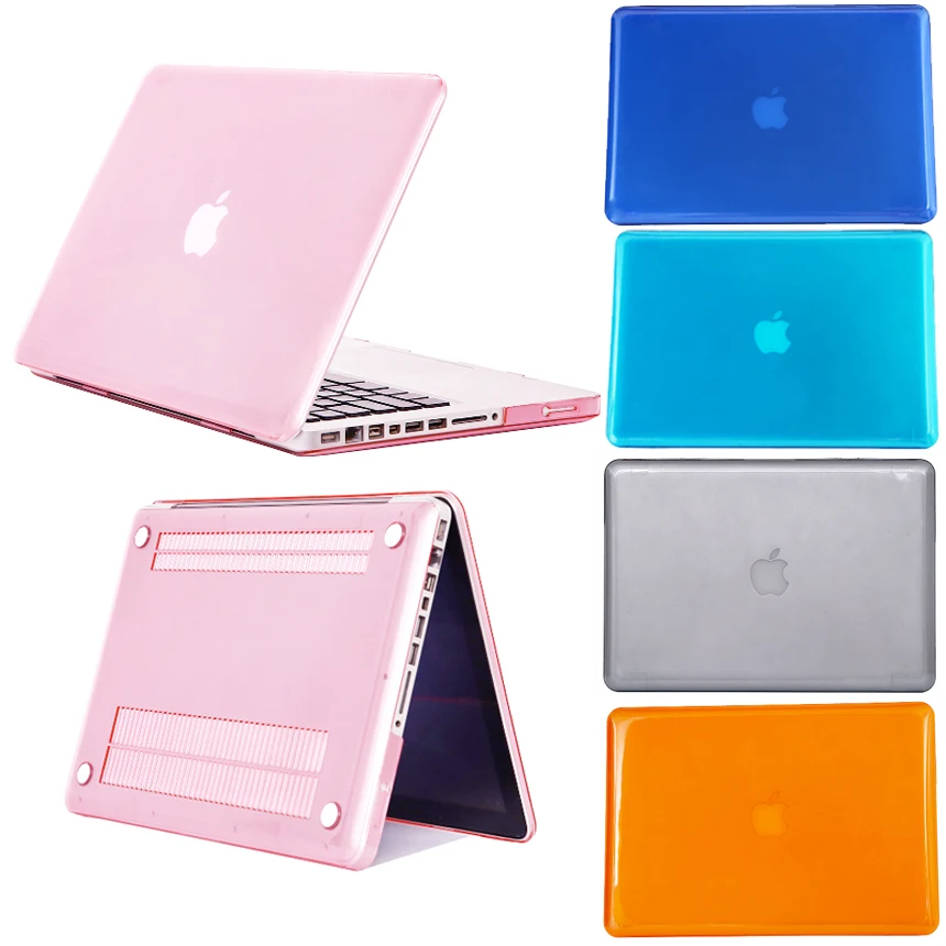 Кристально чистый чехол для Macbook Pro 13 15 CD ROM A1278 A1286 ноутбука Прозрачная Обложка из