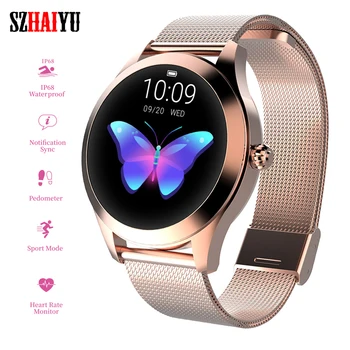 

SZHAIYU Bluetooth Smart Watch Women IP68 Waterproof Heart Rate Monitoring Fitness Female Bracelet Smart Wristband Android IOS