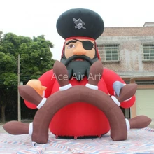 Гигантская надувная мультяшная модель надувной пиратский человек Реплика для мероприятий и рекламы