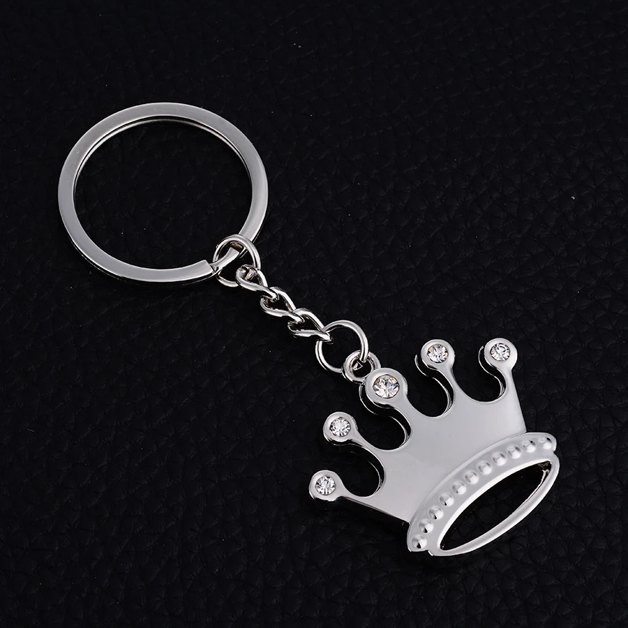 10pcs/lot crown keychain key ring cute key chain for women key holder