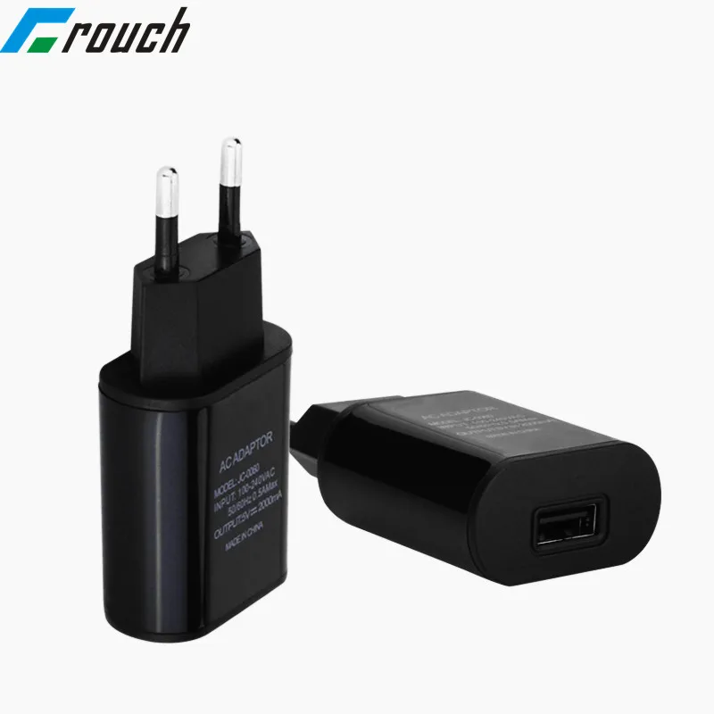 USB зарядное устройство с европейской вилкой 5 В 2 А Быстрый Настенный адаптер