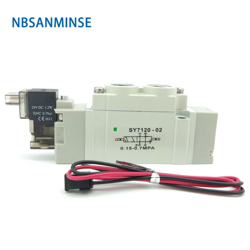 

SY7000 G1/4 DC24V AC220V Series Mini Air Solenoid Valve Normal Close Internal Pilot SMC Similar Type Solenoid Valve Sanmin