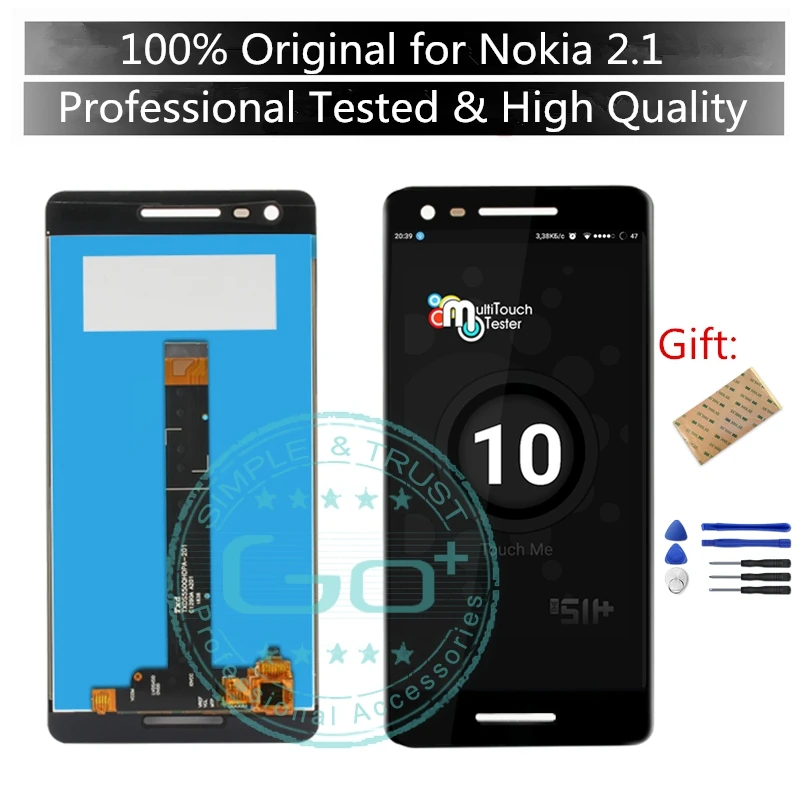 Оригинальный Для Nokia 2 1 ЖК-дисплей сенсорный экран для 2018 ЖК-дигитайзер