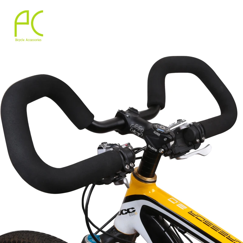 PCycling 400 мм велосипедная Нескользящая ручка для велосипеда, губчатая крышка, мягкая поролоновая ручка, ручки для велосипеда, аксессуары|foam handlebar grips|bicycle gripshandlebar grips | АлиЭкспресс