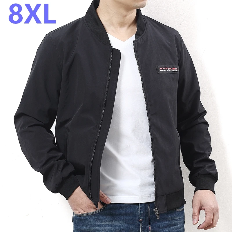 Размера плюс 10XL 9XL 8XL 6XL 5XL 4XL 2018 Весенние новые тонкие куртки Мужская модная
