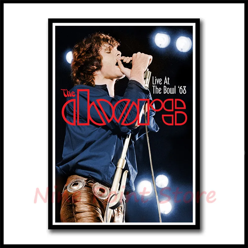Двери, Jim Morrison, рок-группа, музыка, белая бумага с покрытием, плакаты, настенные Стикеры, домашний декор, Настенный декор, без рамки