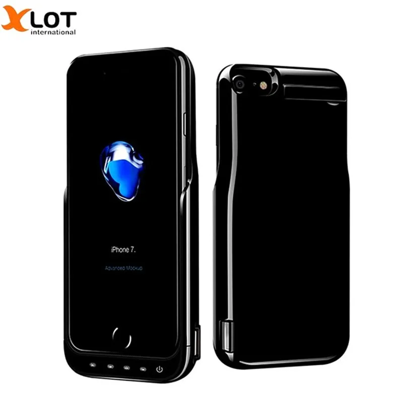 Xlot 10000 мАч зарядное устройство чехол для iPhone 7 8Plus 7000 внешний резервный