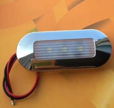 

12V Marine Boat RV Trailer LED Oblong Courtesy Light E013106