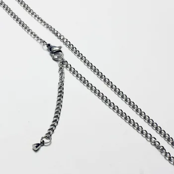 

Necklace Chains With Lobster Clasp 5cm Extender 2mm/3mm Wide Curb Links 18-36inch Jewelry Stainless Steel Good Quality