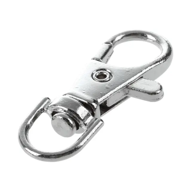 5 Pcs Swivel Trigger Lobsters Claw Clasp Silver Tone in Hasps From Home 