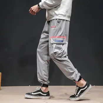 

Elastic Waist Sweatpants Plus 4XL 5XL Jogger Pants Men Casual 25% Cotton 75% Polyester Ankle-Length Work Trousers Man XXXXXL