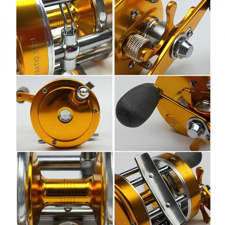 Carretel de Pesca Tambor de Metal Sistema de Travagem 2 + 1bb Completo Centrífugo Mecânico Duplo Fundição Barco Roda l r Mão Opcional 12 + 1bb fundição barco roda l r mão opcional