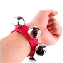 Колокольчик на запястье детские погремушки руки наручные ноги колокол игрушки Orff развивающие аксессуары для танцев для мальчиков и девочек игрушечный музыкальный инструмент