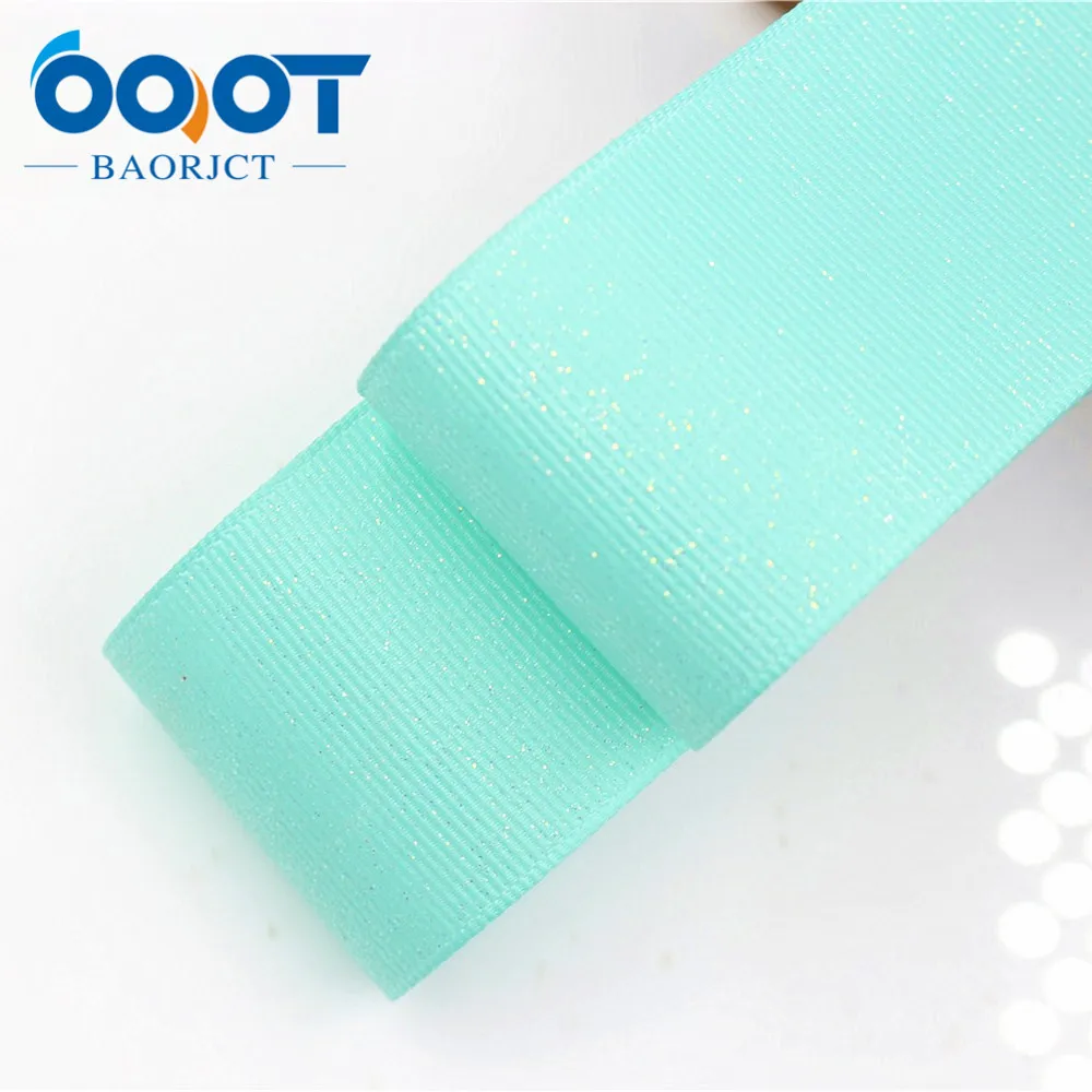 OOOT BAORJCT 38mm 10yard/lot Solid color Ribbons Thermal transfer Printed grosgrain Wedding Accessories DIY handmade material