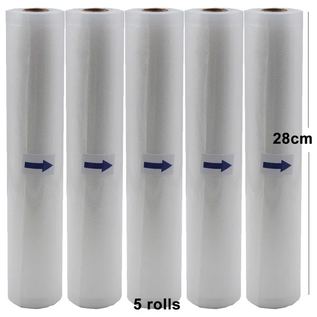 

Vacuum Bag Sealing Machine Packages Bags For Vacuum Packaging Machine Grain Bag For 5 Rolls/lot 28cm*500cm