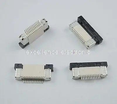 

50 Pcs FPC FFC 0.5mm Pitch 12 Pin Drawer Type Ribbon Flat Connector Top Contact
