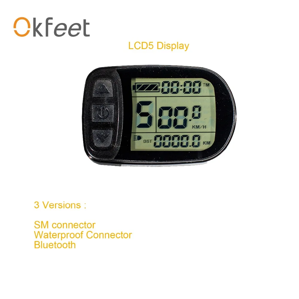 Discount okfeet KT kunteng Display  Ebike Kit 24V 36V 48V 72V Intelligent Control Panel LCD5 3 6 7 8H LED880  Parts KT 2