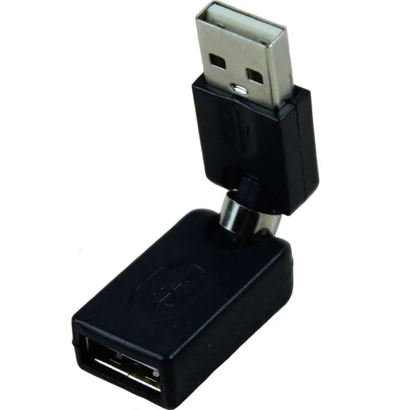 

Rotating and Swivel Twist USB 2.0 Type A Male to Type A Female 360 Degree Rotation Angle Extension Adapter Convertor