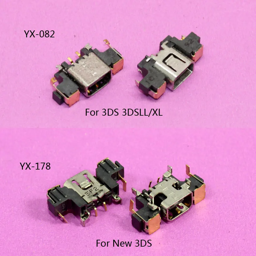 

YuXi 1pcs Power battery charger socket charging port DC connector console internal replacement for 3DS LL XL for New 3DS