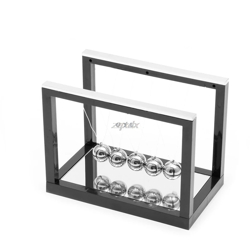 Newtons Cradle Steel Balance Ball Fun Decoration Physics Science Toy Gift S Z11 Drop ship